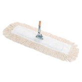 PowerDUST Economy Cut End Cotton Dust Mop Head - 24 Inch, White